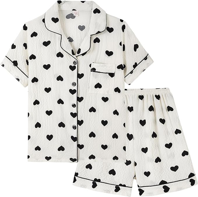 Shorts Pajama Set - Short Sleeve - 2 Piece
