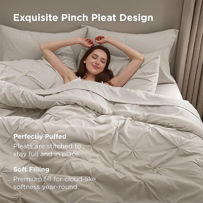 Linen Comforter Set - Twin - 5 Piece
