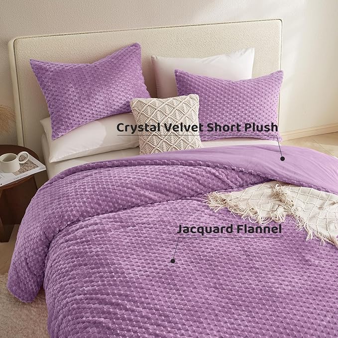 Flannel Comforter Set - Queen - 3 Piece