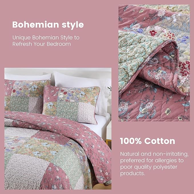 100% Cotton Quilt Set - King