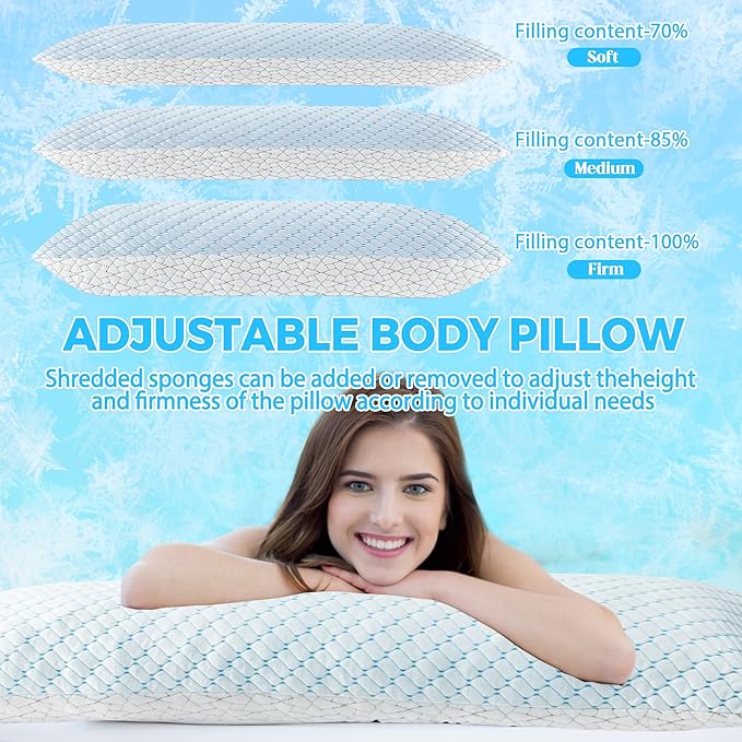 Memory Foam Cooling Body Pillow