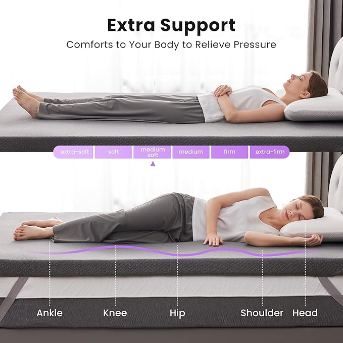 Memory Foam Mattress Topper - Twin