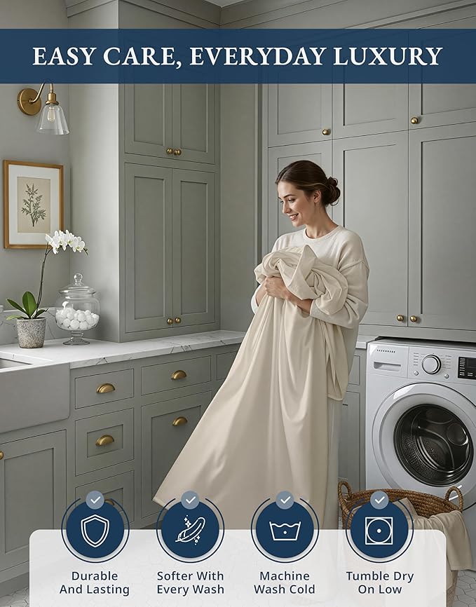 Bed Sheet Set - King - 15 in Deep Pocket