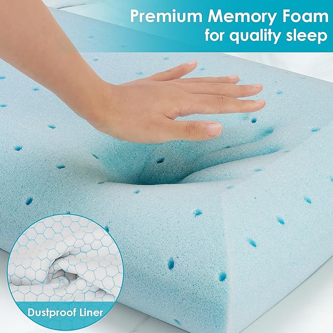 Memory Foam Bed Pillow - King - 2 Piece