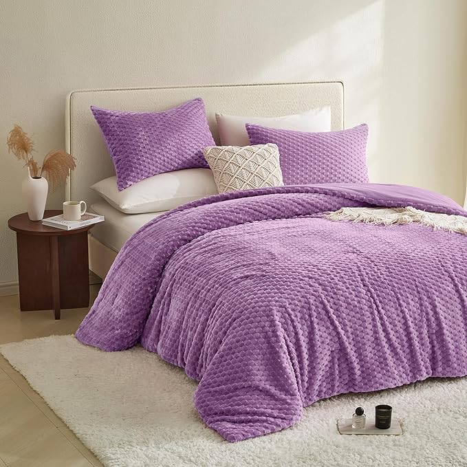 Flannel Comforter Set - Queen - 3 Piece