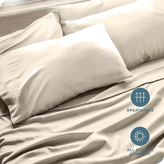 Microfiber Cooling Pillowcase Set - Queen - 4 Pack - 4 Piece
