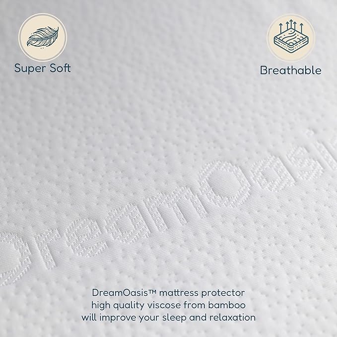 Bamboo Waterproof Mattress Protector - Queen