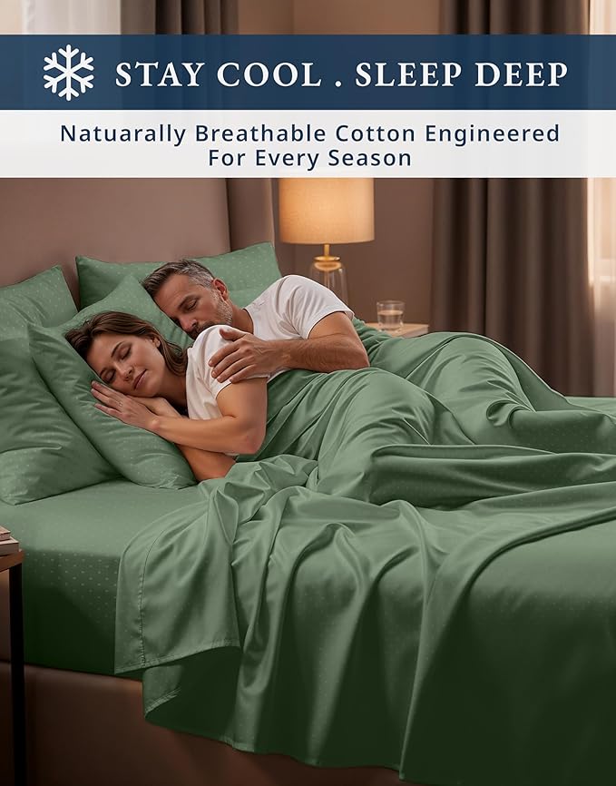 Linen Bed Sheet Set - King - 4 Piece