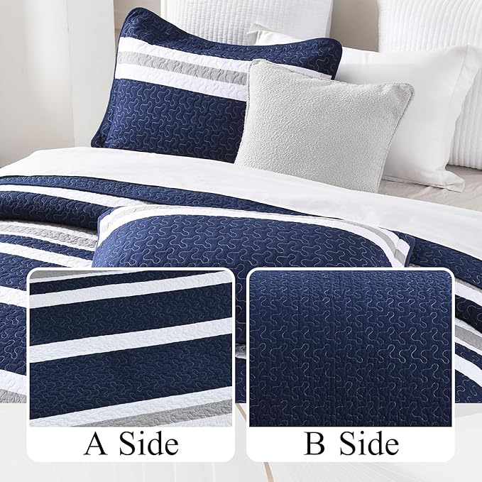100% Cotton Bedding Set - Queen - 3 Piece