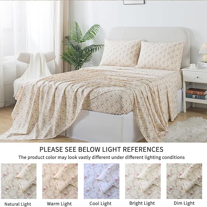 Bed Sheet Set - Twin XL - 4 Piece