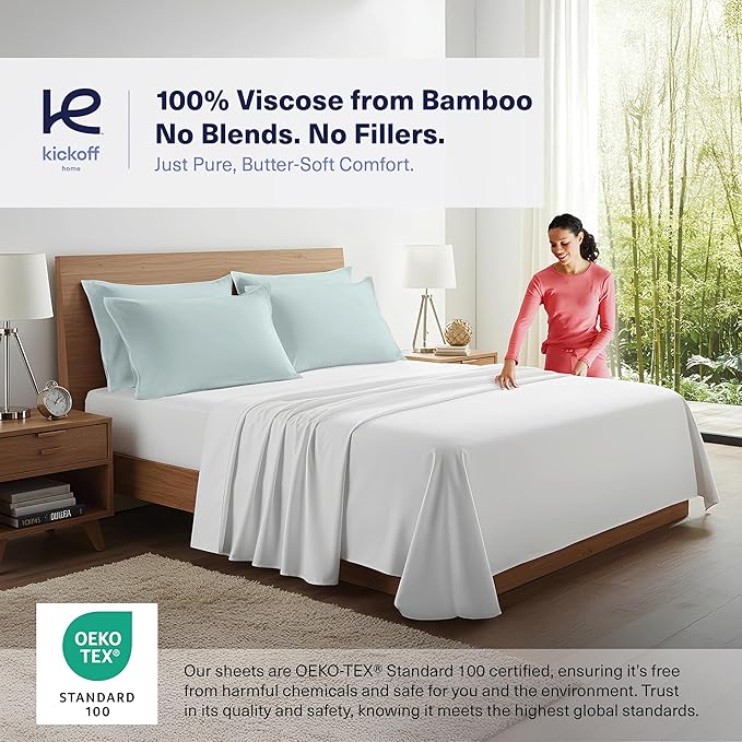 Bamboo Cooling Pillowcase Set - King - 2 Piece