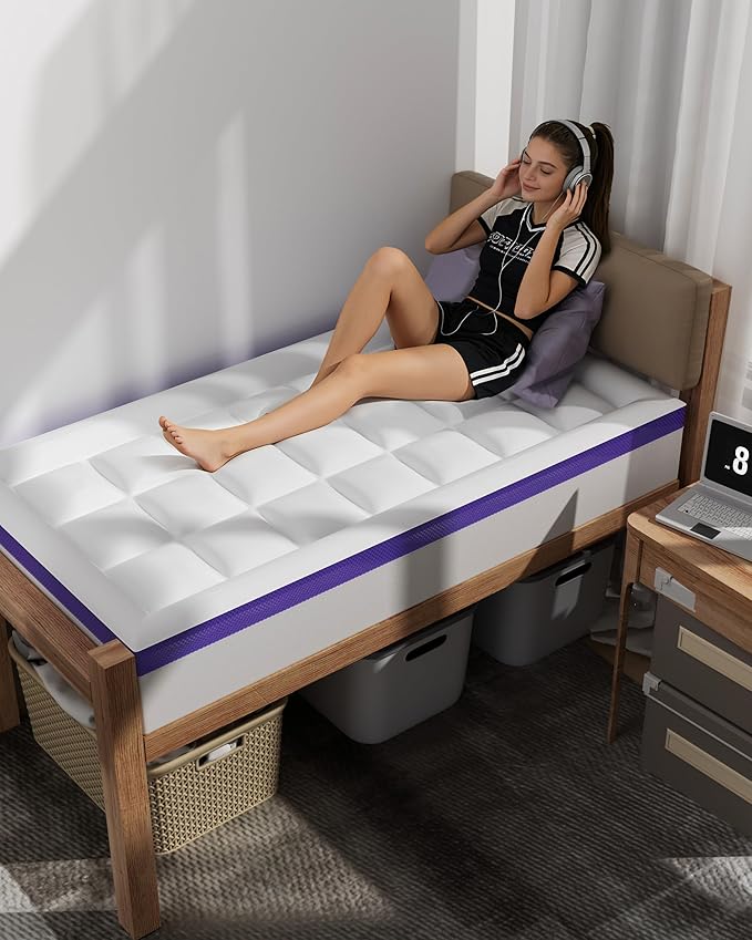 Memory Foam Cooling Mattress Topper - Full