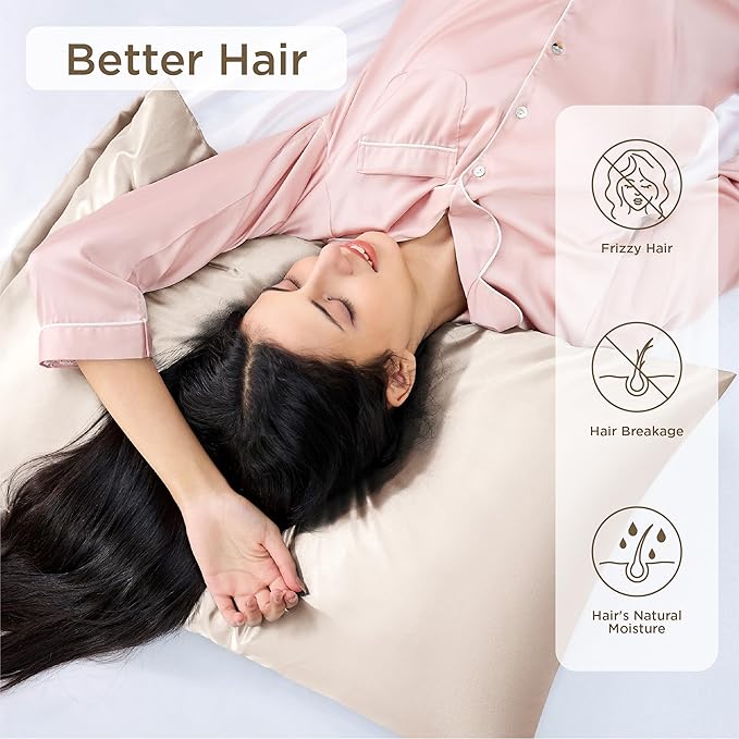 Satin Pillowcase Set - Standard - 20 x 26 in - 4 Pack - 4 Piece