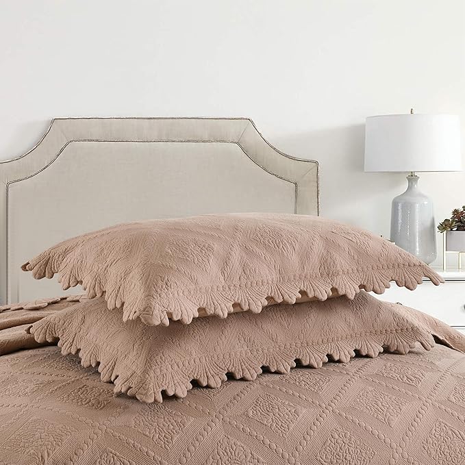 100% Cotton Quilt Set - King - 3 Piece