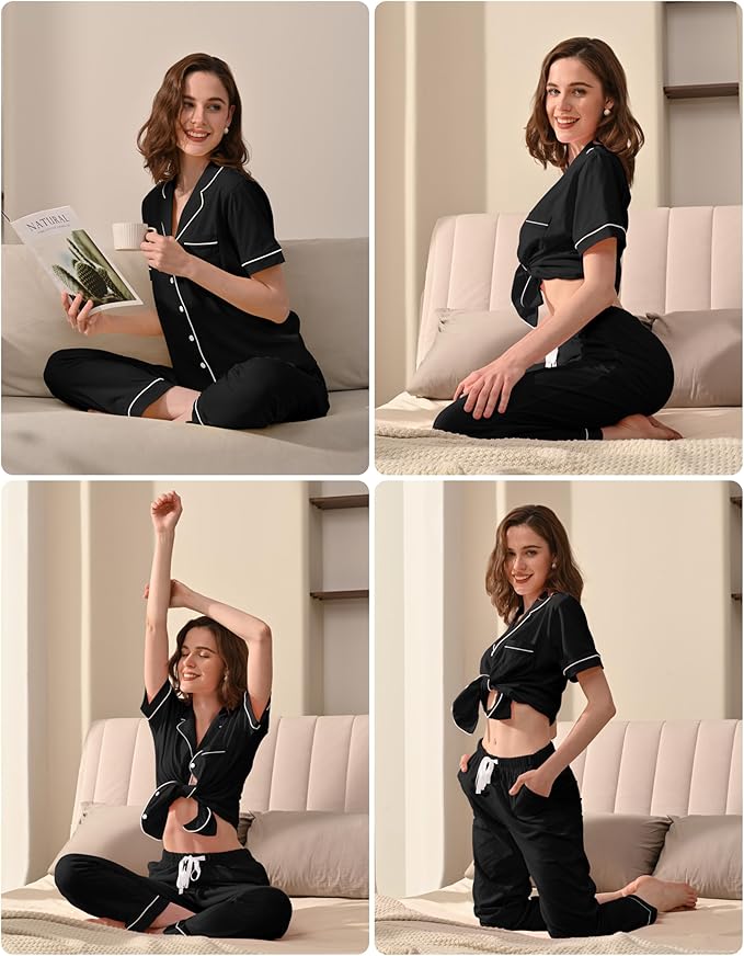 Women's 100% Cotton Pajama Set - 2 Piece