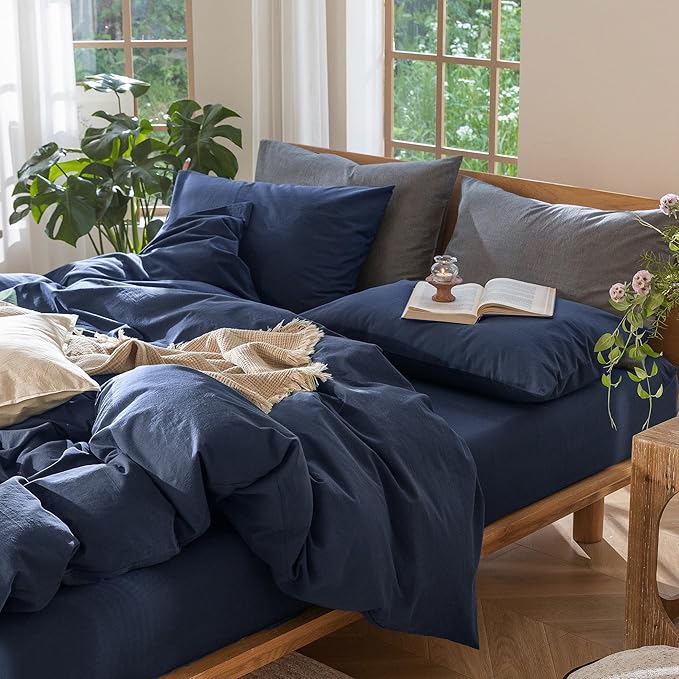 Linen Duvet Cover Set - Queen