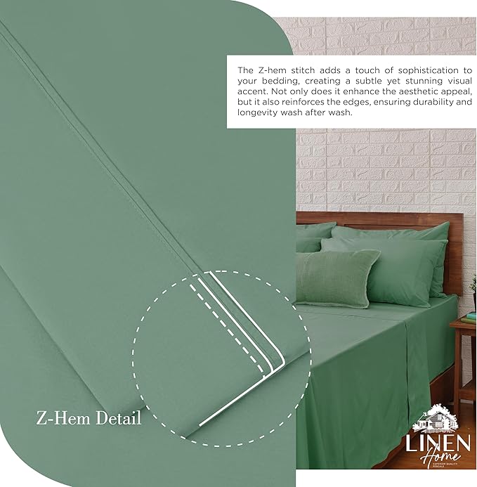 100% Cotton Bed Sheet Set - Twin - 3 Piece