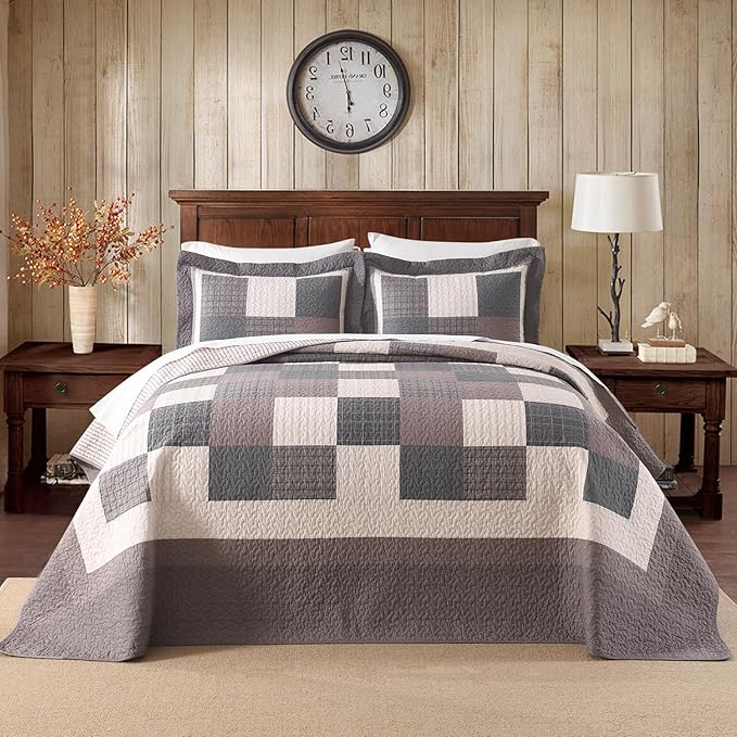 100% Cotton Bedding Set - Queen - 3 Piece