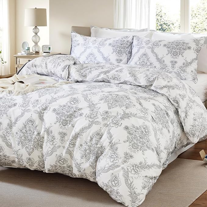 100% Cotton Duvet Cover Set - Queen - 3 Piece