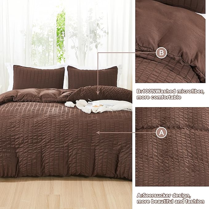 Microfiber Duvet Cover Set - King - 104 x 90 in - 3 Piece