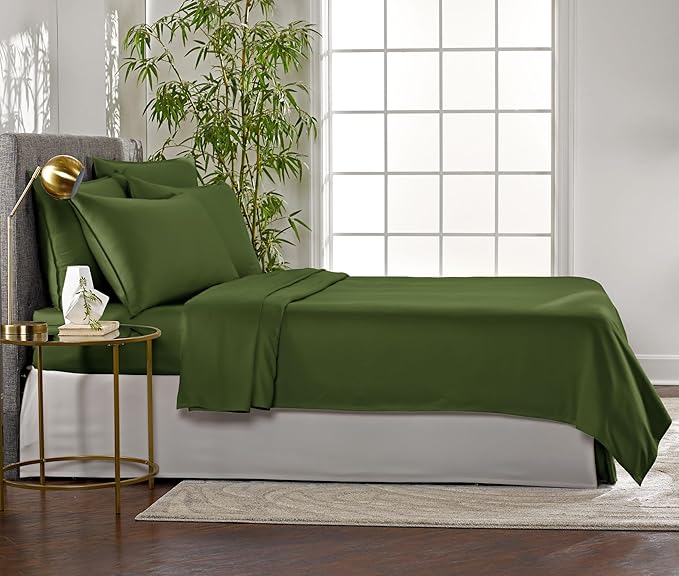 Bamboo Cooling Bed Sheet Set - King - 4 Piece