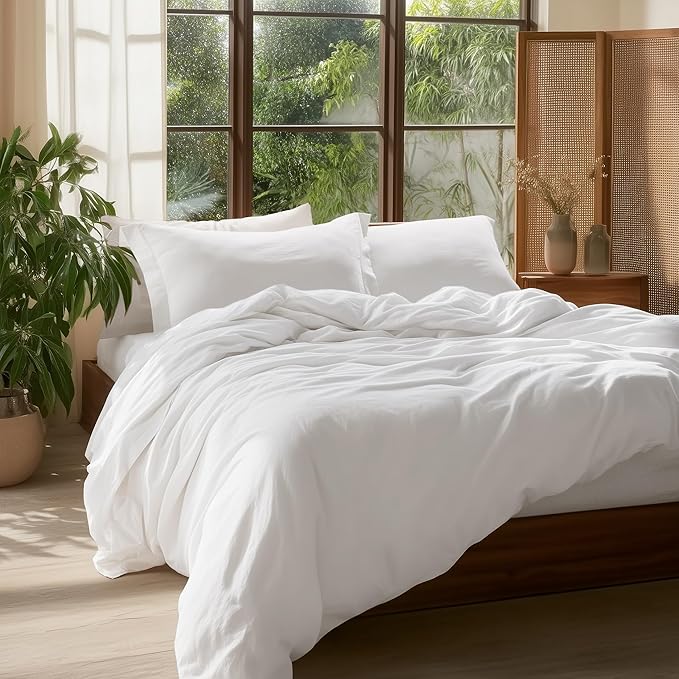 Linen Duvet Cover Set - Queen