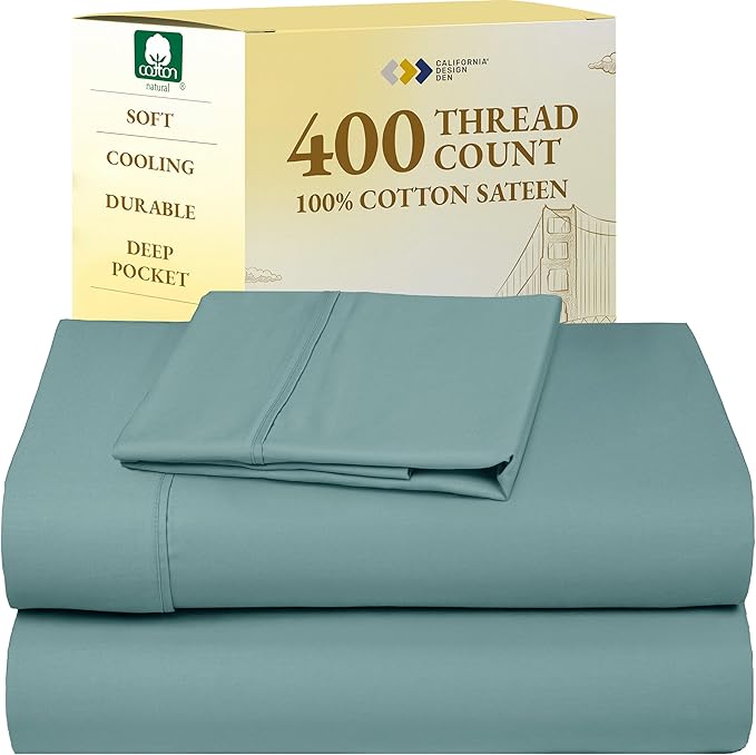 100% Cotton Bed Sheet Set - Twin XL - 3 Piece