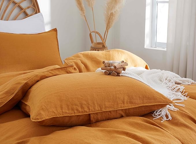 Linen Duvet Cover Set - King - 3 Piece