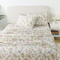 100% Cotton Bed Sheet Set - Queen - 4 Piece