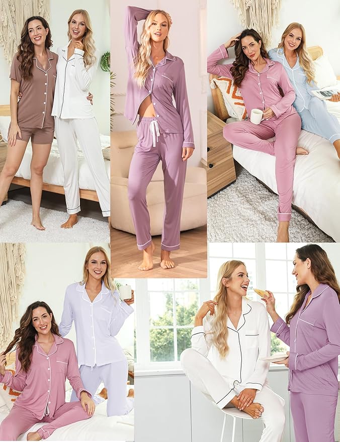 Women's Pants Pajama Set - Long Sleeve - 2 Piece