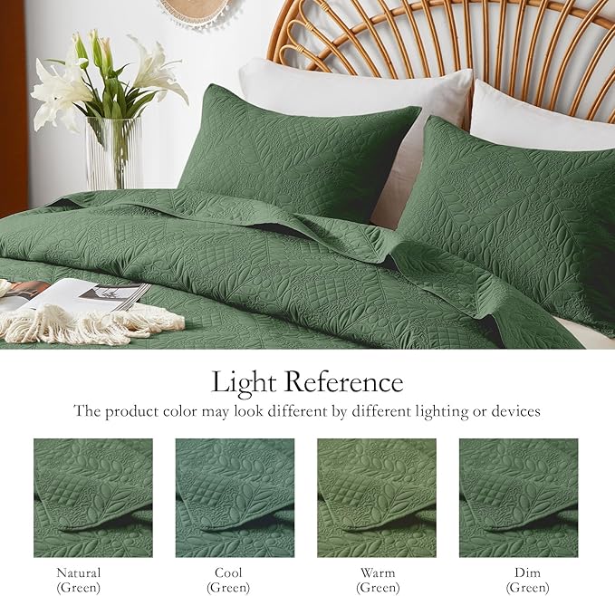 Microfiber Quilt Set - Queen - 3 Piece