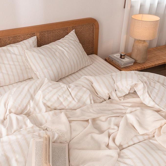 Linen Duvet Cover Set - Queen - 3 Piece