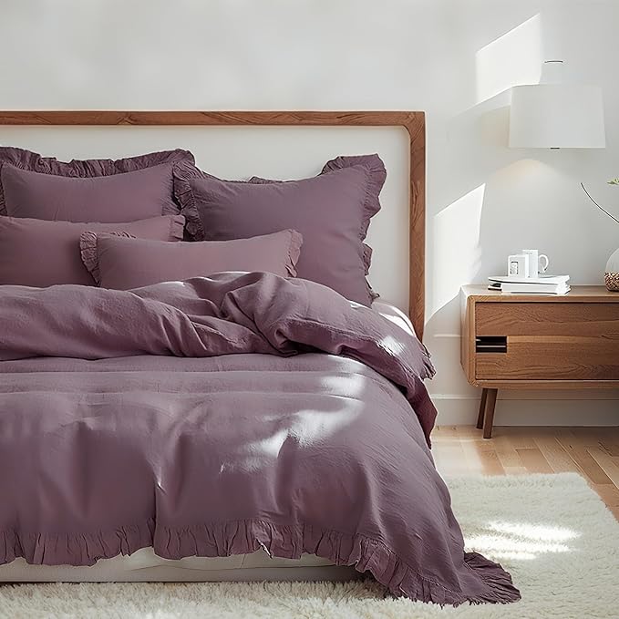 Linen Duvet Cover Set - King - 3 Piece