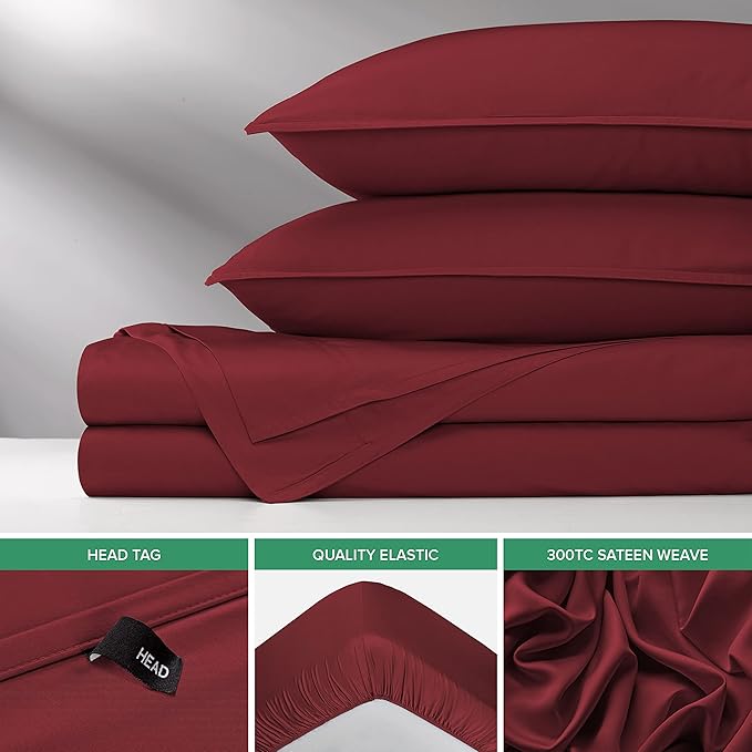 Bamboo Cooling Bed Sheet Set - King - 4 Piece