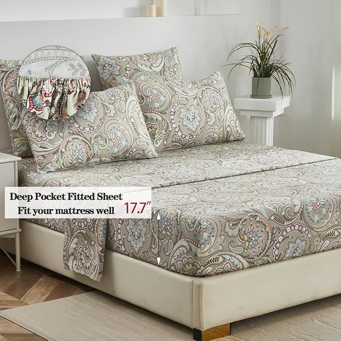 Bed Sheet Set - California King - 4 Piece