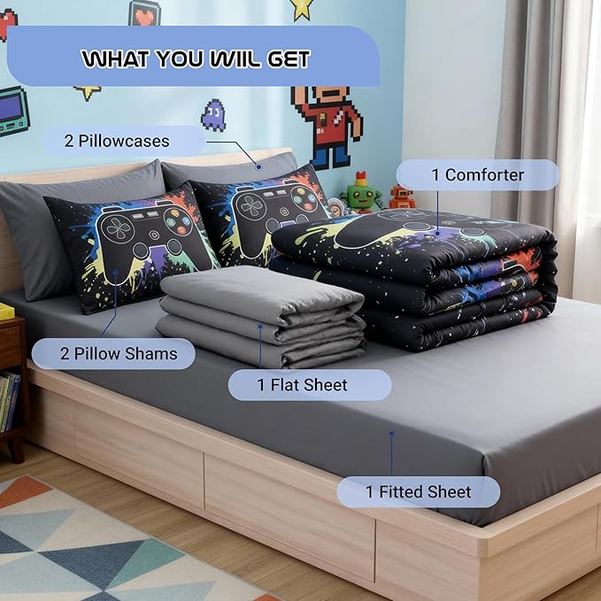 Comforter Set - Twin - 5 Piece