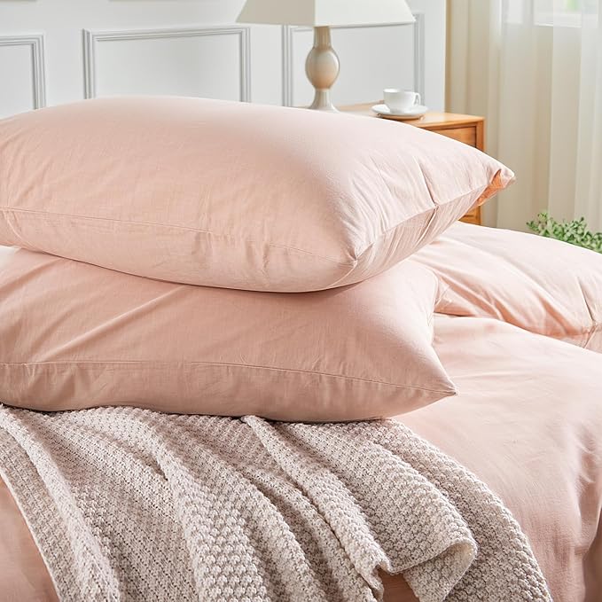 Linen Duvet Cover Set - Queen - 3 Piece