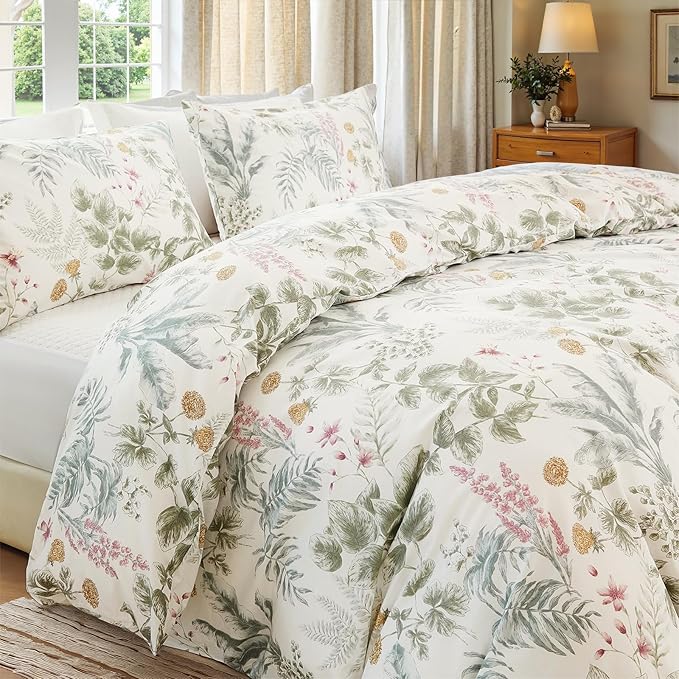 100% Cotton Duvet Cover Set - King - 3 Piece