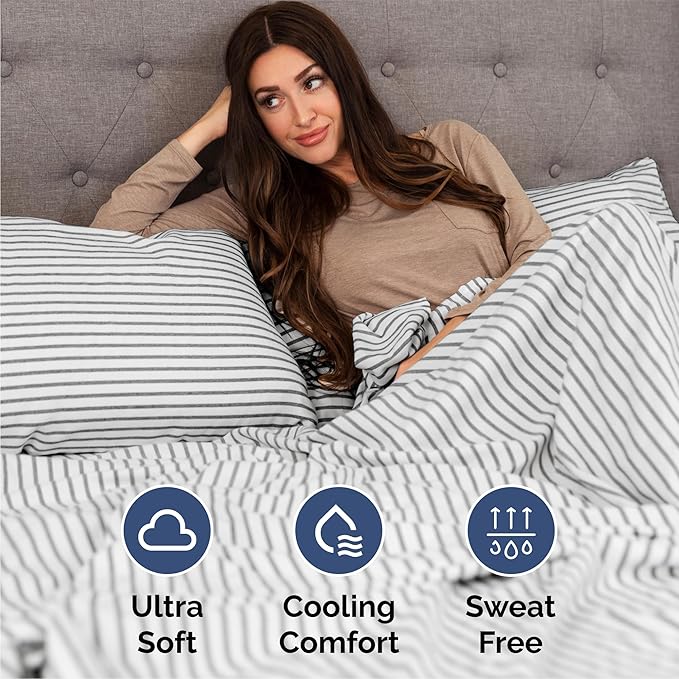 Cooling Bed Sheet Set - Queen - 4 Piece