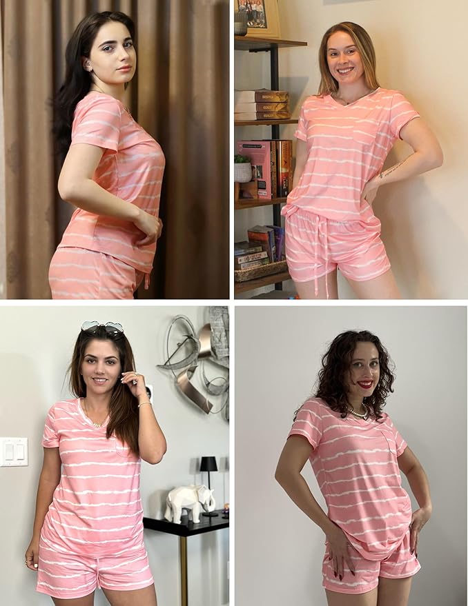 Women's Pajama Set - Short Sleeve - 2 Piece