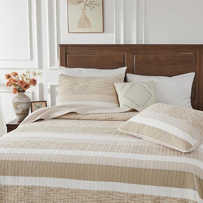 100% Cotton Bedding Set - Queen - 3 Piece