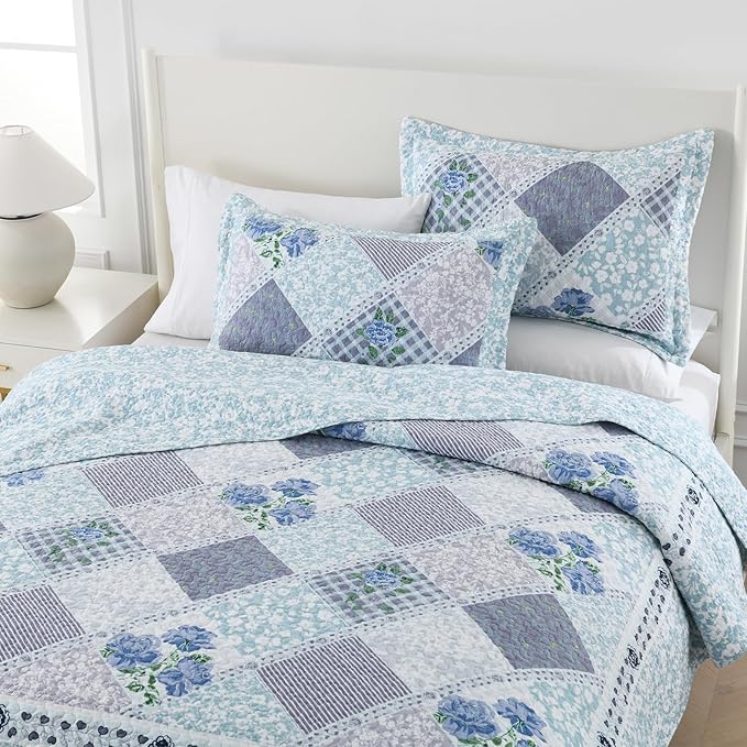 100% Cotton Bedding Set - California King - 120 x 120 in - 3 Piece