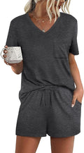 Women's Pajama Set - Short Sleeve - 2 Piece
