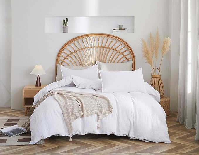 Linen Duvet Cover Set - King - 3 Piece