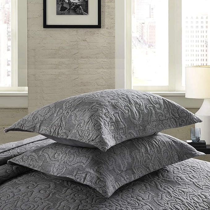 Microfiber Quilt Set - King - 3 Piece