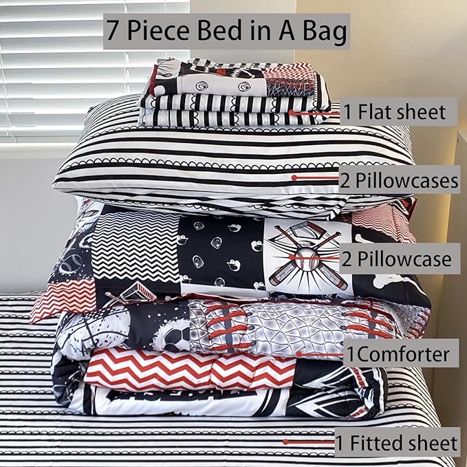 Microfiber Comforter Set - Full - 7 Piece