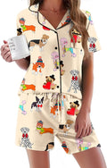 Women's Pajama Set - Short Sleeve - 2 Piece