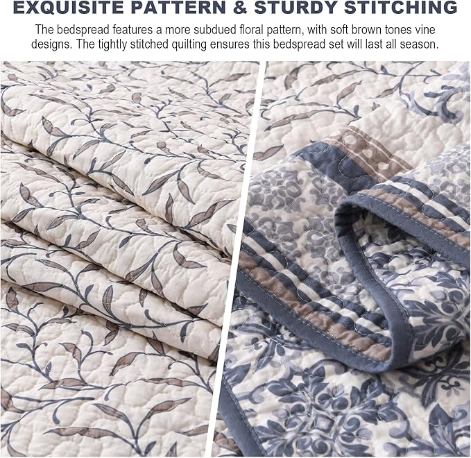 100% Cotton Bedding Set - California King - 3 Piece