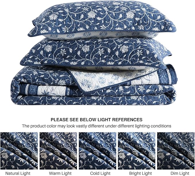 100% Cotton Bedding Set - California King - 3 Piece