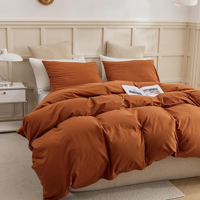 Linen Duvet Cover Set - Twin - 3 Piece